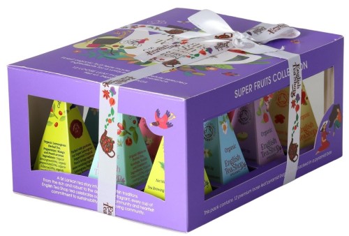 25302KOLEKCJA HERBATEK OWOCOWYCH BIO PIRAMIDKI (SUPER FRUITS – 6 SMAKÓW) (12 x 2 g) 24 g - ENGLISH TEA SHOP ORGANIC-1