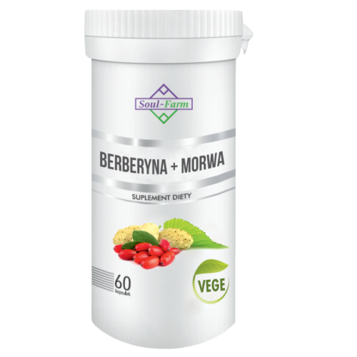 25343BERBERYNA + MORWA BIAŁA EKSTRAKT 60 KAPSUŁEK (300 mg + 300 mg) - SOUL FARM-1