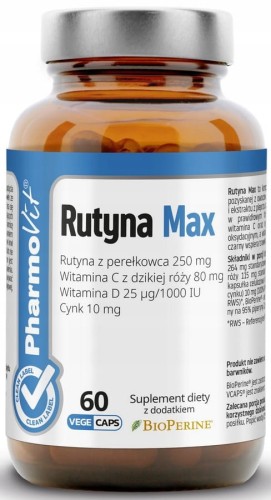 25348RUTYNA MAX BEZGLUTENOWA 60 KAPSUŁEK 31,5 g - PHARMOVIT (CLEAN LABEL)-1