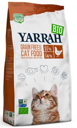 25374(DLA KOTA I KOCIĄT) KARMA Z KURCZAKIEM I GROSZKIEM BIO 800 g -  YARRAH-1