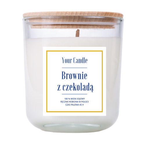 25636ŚWIECA SOJOWA BROWNIE Z CZEKOLADĄ 210 ml - YOUR CANDLE-1