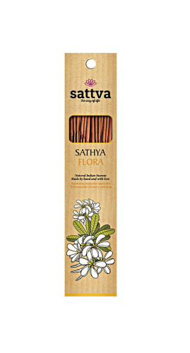 25736KADZIDŁO INDYJSKIE SATHYA FLORA (15 szt.) 30 g - SATTVA-1