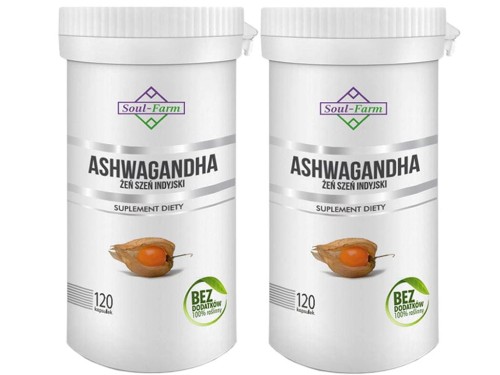 25822ASHWAGANDHA EKSTRAKT 60 KAPSUŁEK (500 mg) - SOUL FARM-1