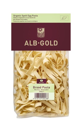 25888MAKARON (ORKISZOWY JAJECZNY) WSTĄŻKA BIO 250 g - ALB-GOLD-1