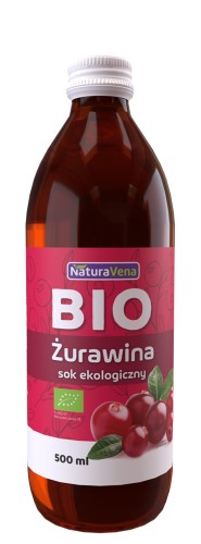 26047SOK Z ŻURAWINY 100 % BIO 500 ml - NATURAVENA-1