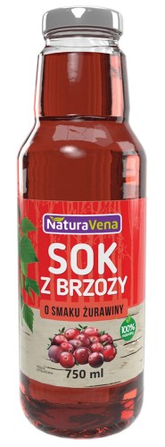 26075SOK Z BRZOZY O SMAKU ŻURAWINY 750 ml - NATURAVENA-1