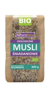 MUSLI ŚNIADANIOWE BIO 300 g - NATURAVENA