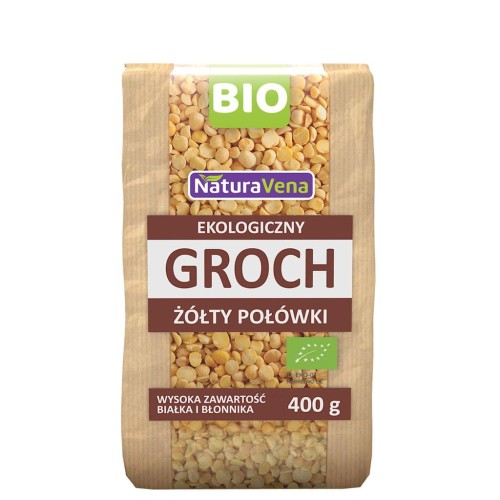 26162GROCH ŻÓŁTY POŁÓWKI BIO 400 g - NATURAVENA-1