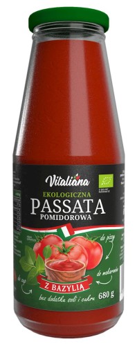 26243PASSATA POMIDOROWA Z BAZYLIĄ BIO 680 g  - VITALIANA-1