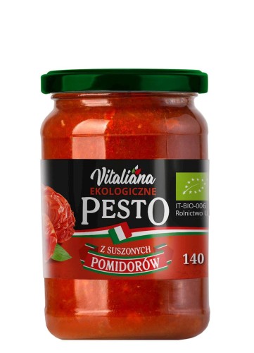 26245PESTO Z SUSZONYCH POMIDORÓW BIO 140 g - VITALIANA-1