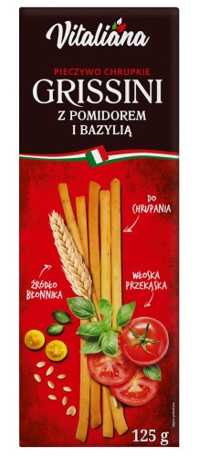 26248PALUSZKI GRISSINI Z POMIDORAMI I BAZYLIĄ 125 g - VITALIANA-1