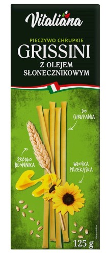 26249PALUSZKI GRISSINI Z OLEJEM SŁONECZNIKOWYM 125 g - VITALIANA-1