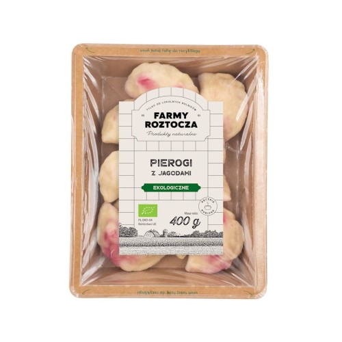 26303PIEROGI Z JAGODAMI BIO 400 g - FARMY ROZTOCZA (NA ZAMÓWIENIE)-1