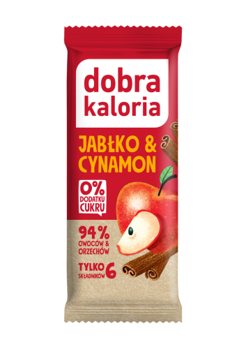 26328BATON DAKTYLOWY JABŁKO & CYNAMON BEZ DODATKU CUKRÓW 35 g - DOBRA KALORIA-1
