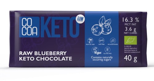 26332CZEKOLADA KETO Z JAGODAMI BEZ DODATKU CUKRU BIO 40 g - COCOA-1