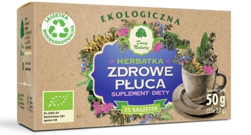 26410HERBATKA ZDROWE PŁUCA BIO (25 x 2 g) 50 g - DARY NATURY-1