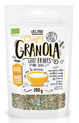 26440GRANOLA OWOCOWA Z RODZYNKAMI I JAGODAMI GOJI BIO 200 g - DIET-FOOD-1