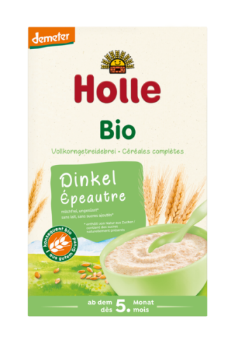 26580KASZKA ORKISZOWA PEŁNOZIARNISTA BEZ DODATKU CUKRÓW PO 5 MIESIĄCU DEMETER BIO 250 g - HOLLE-1