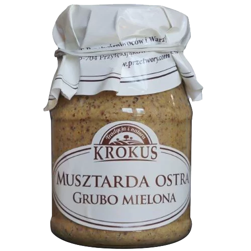 26744MUSZTARDA OSTRA GRUBO MIELONA 180 g - KROKUS-1
