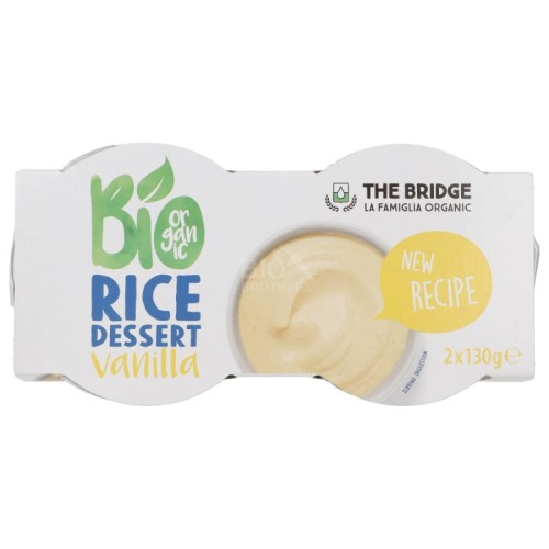 26807DESER RYŻOWY O SMAKU WANILIOWYM BEZGLUTENOWY BIO (2 x 130 g)  260 g - THE BRIDGE-1