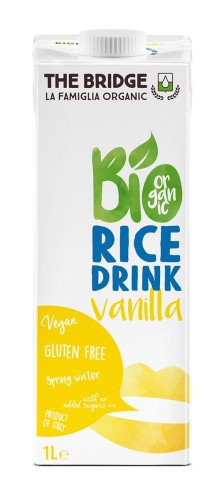 27037NAPÓJ RYŻOWY O SMAKU WANILIOWYM BEZ DODATKU CUKRÓW BEZGLUTENOWY BIO 1 L - THE BRIDGE-1