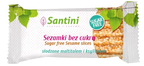 27232SEZAMKI SŁODZONE MALTITOLEM I KSYLITOLEM 27 g - SANTINI-1
