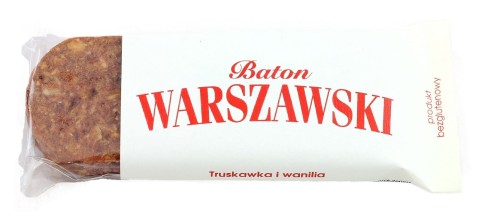 27336BATON TRUSKAWKOWY Z WANILIĄ BEZGLUTENOWY 50 g - BATON WARSZAWSKI-1
