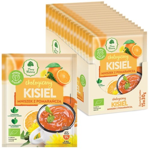 27364KISIEL PIGWOWIEC Z POMARAŃCZĄ BEZGLUTENOWY BIO 30 g - DARY NATURY-1
