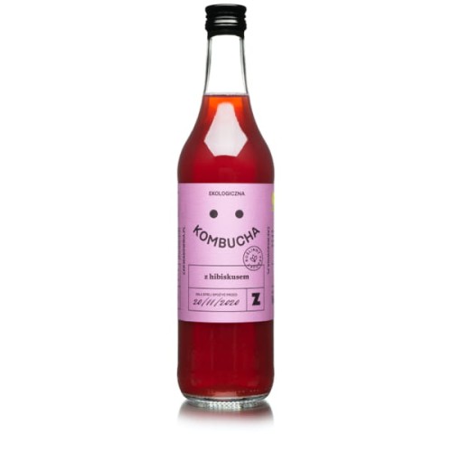 27430KOMBUCHA Z HIBISKUSEM BIO 270 ml - ZAKWASOWNIA-1