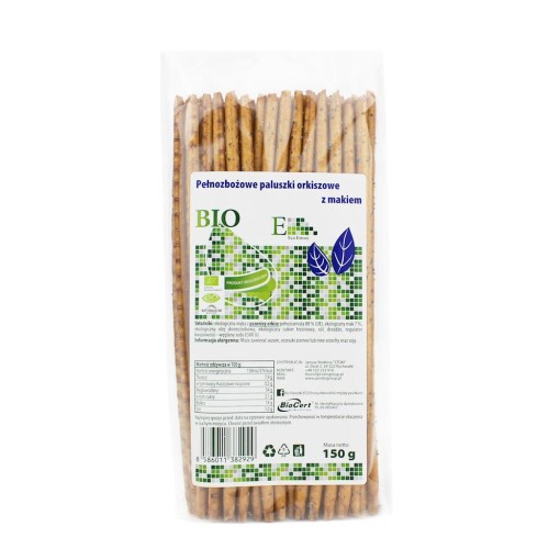 27452PALUSZKI ORKISZOWE PEŁNOZIARNISTE Z MAKIEM BIO 150 g - ENVOY-1