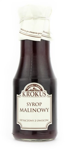 27466SYROP MALINOWY BEZGLUTENOWY 355 g (280 ml) - KROKUS-1