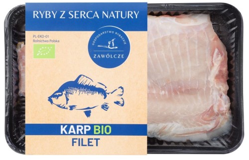 27512KARP ŚWIEŻY FILET BIO (około 0,50 kg) (TACKA) - RYBY Z SERCA NATURY (NA ZAMÓWIENIE)-1