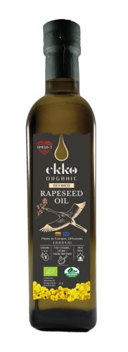 27592OLEJ RZEPAKOWY DO GOTOWANIA I SMAŻENIA TŁOCZONY NA ZIMNO BIO 500 ml - EKKO-1
