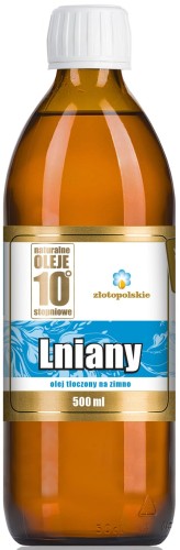 27628OLEJ LNIANY TŁOCZONY NA ZIMNO 500 ml - ZŁOTO POLSKIE-1
