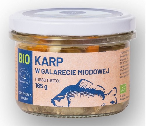 27640KARP W GALARECIE MIODOWEJ BIO 165 g (SŁOIK) - RYBY Z SERCA NATURY-1