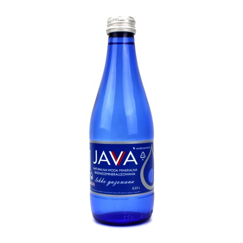 27647NATURALNA WODA MINERALNA ŚREDNIOZMINERALIZOWANA LEKKO GAZOWANA 330 ml (SZKŁO) - JAVA-1