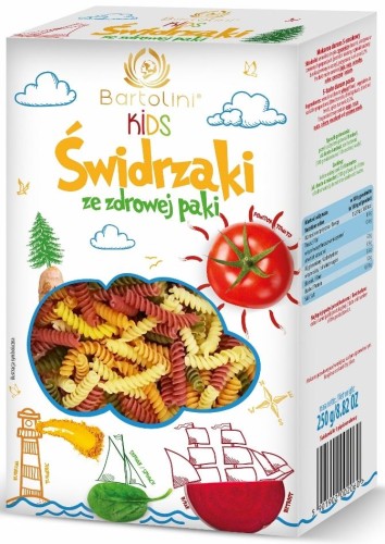 27662MAKARON (PSZENNY) 5-SMAKOWY DLA DZIECI ŚWIDRZAKI 250 g - BARTOLINI-1