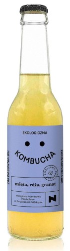 27735KOMBUCHA Z MIĘTĄ, RÓŻĄ I GRANATEM  BIO 270 ml - ZAKWASOWNIA-1