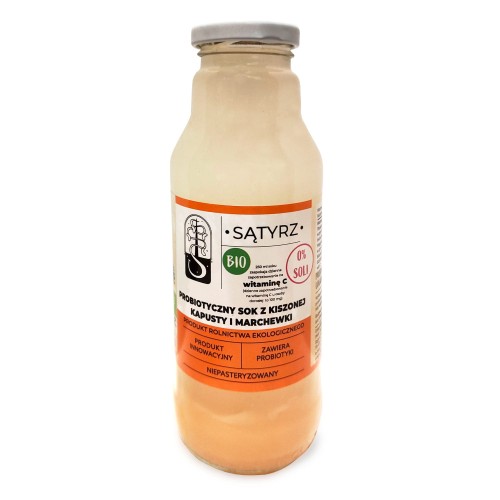 27880PROBIOTYCZNY SOK Z KISZONEJ KAPUSTY I MARCHEWKI BIO 300 ml - SĄTYRZ-1