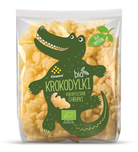 27900CHRUPKI KUKURYDZIANE KROKODYLKI BIO 80 g - GRANEX-1