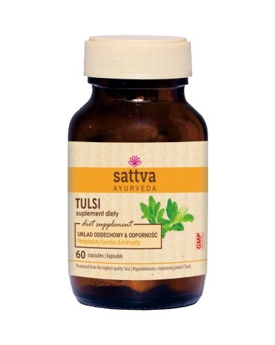 27985TULSI EKSTRAKT 60 KAPSUŁEK UKŁAD ODDECHOWY I ODPORNOŚĆ - SATTVA-1