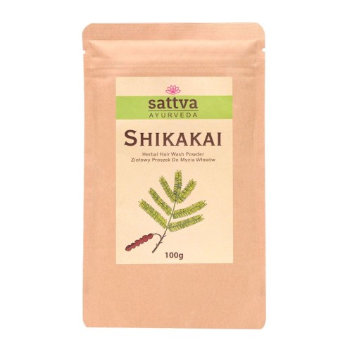 28014SZAMPON DO WŁOSÓW ZIOŁOWY SHIKAKAI 210 ml - SATTVA-1