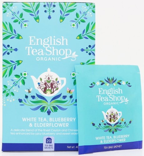 28051HERBATA BIAŁA Z DZIKIM BZEM I BORÓWKĄ BIO (20 x 2 g) 40 g - ENGLISH TEA SHOP-1
