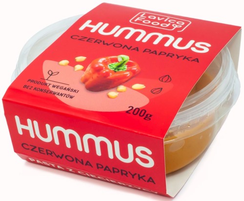 28067HUMMUS CZERWONA PAPRYKA 200 g - LAVICA FOOD-1
