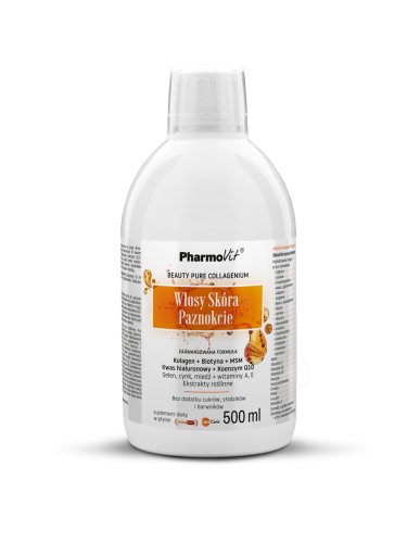 28085SUPLEMENT DIETY NA WŁOSY, SKÓRĘ I PAZNOKCIE W PŁYNIE BEZGLUTENOWY 500 ml - PHARMOVIT-1