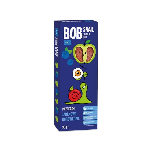 28182PRZEKĄSKA JABŁKOWO - BORÓWKOWA BEZ DODATKU CUKRU BEZGLUTENOWA 30 g - BOB SNAIL-1