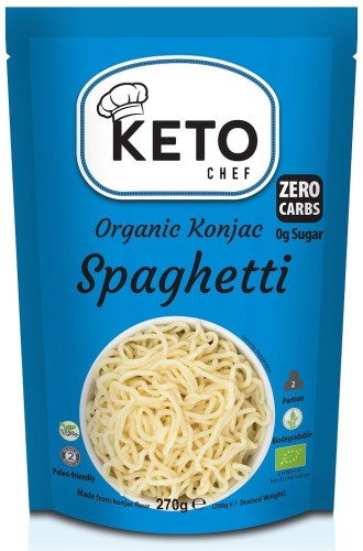 28229MAKARON KETO (KONJAC TYPU NOODLE SPAGHETTI) BEZGLUTENOWY BIO 270 g - KETO CHEF (BETTER THAN FOODS)-1