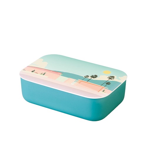 28298LUNCHBOX Z TWORZYWA PLA Z PRZEGRÓDKĄ PALM SPRINGS 800 ml - CHIC MIC-1
