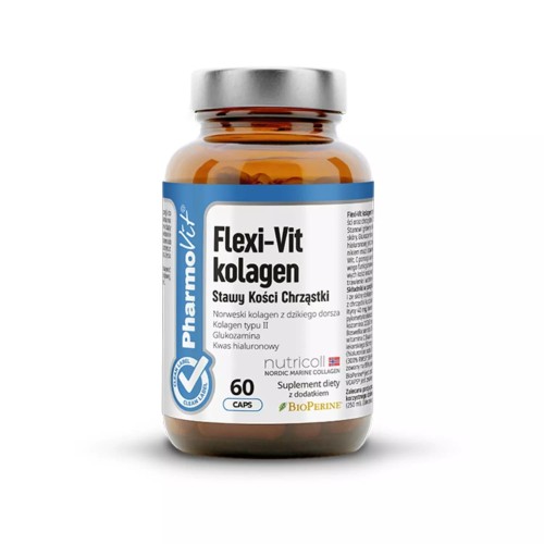 28341KAPSUŁKI NA WSPARCIE STAWÓW, KOŚCI I CHRZĄSTEK FLEXI-VIT KOLAGEN 60 KAPSUŁEK 50,7 g - PHARMOVIT (CLEAN LABEL)-1