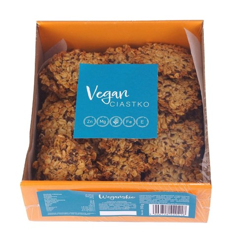 28498CIASTKA WEGAŃSKIE OWSIANE Z WIÓRKAMI KOKOSOWYMI BEZGLUTENOWE BIO 510 g - IRENKI-1